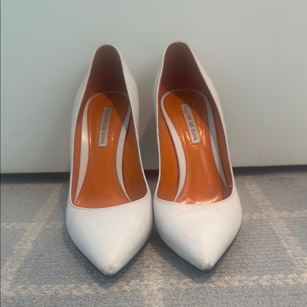 Designer White Women's Pumps